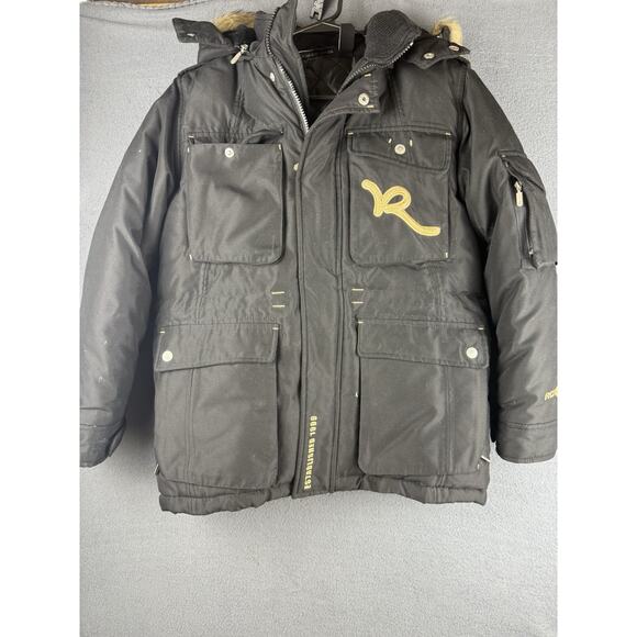 Vintage Rocawear Embroidered Logo Coat Jacket Y2K Hip Hop Jay-Z 90’s 2000’s - Picture 1 of 9